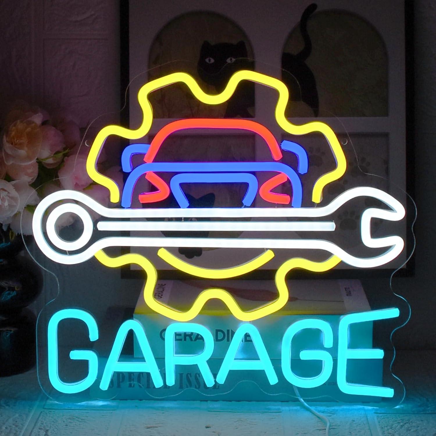 Garage Neon Sign USB Powered L - огляд і ціна Auto Repair Shop In